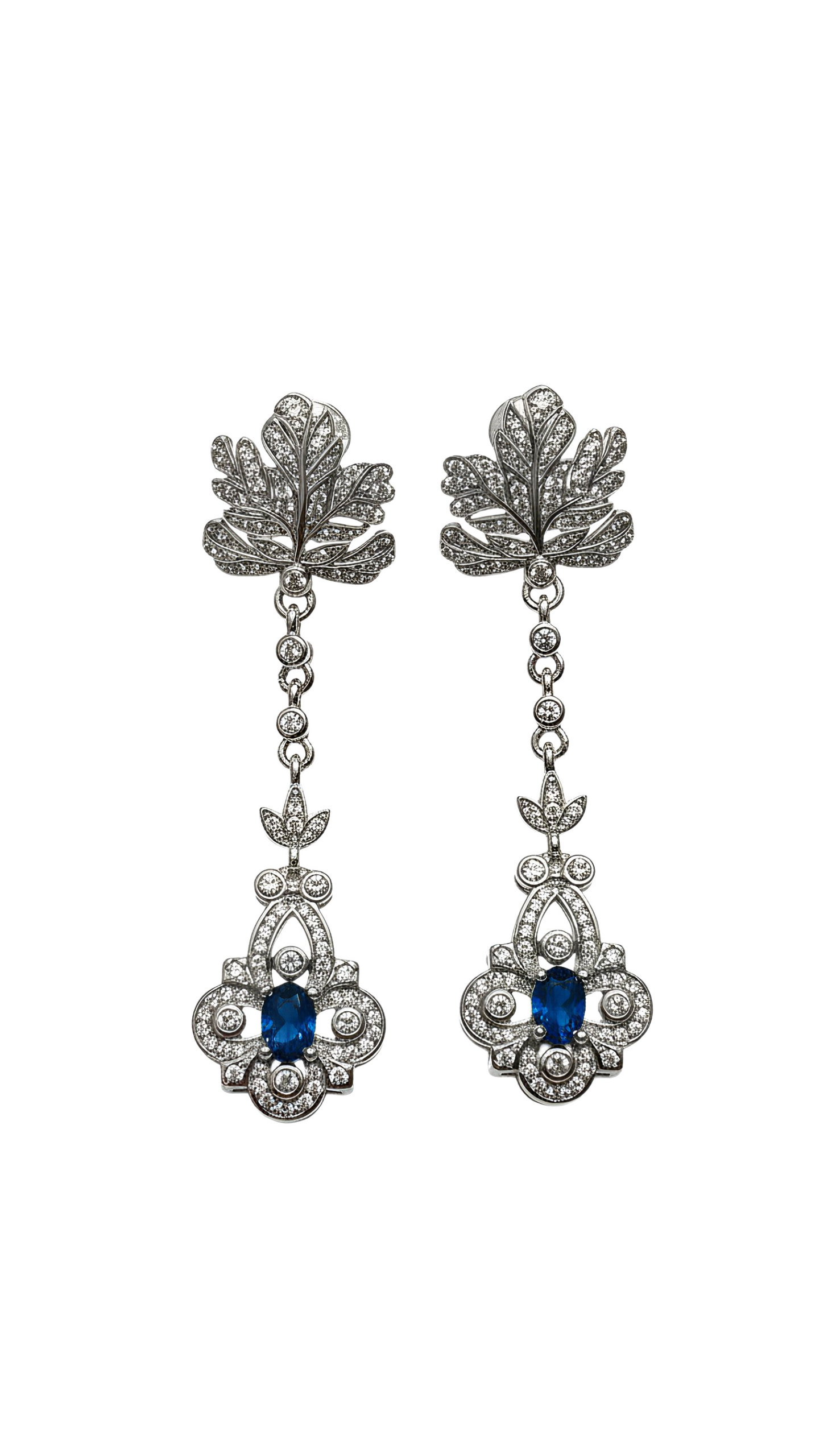 Aretes de zafiro